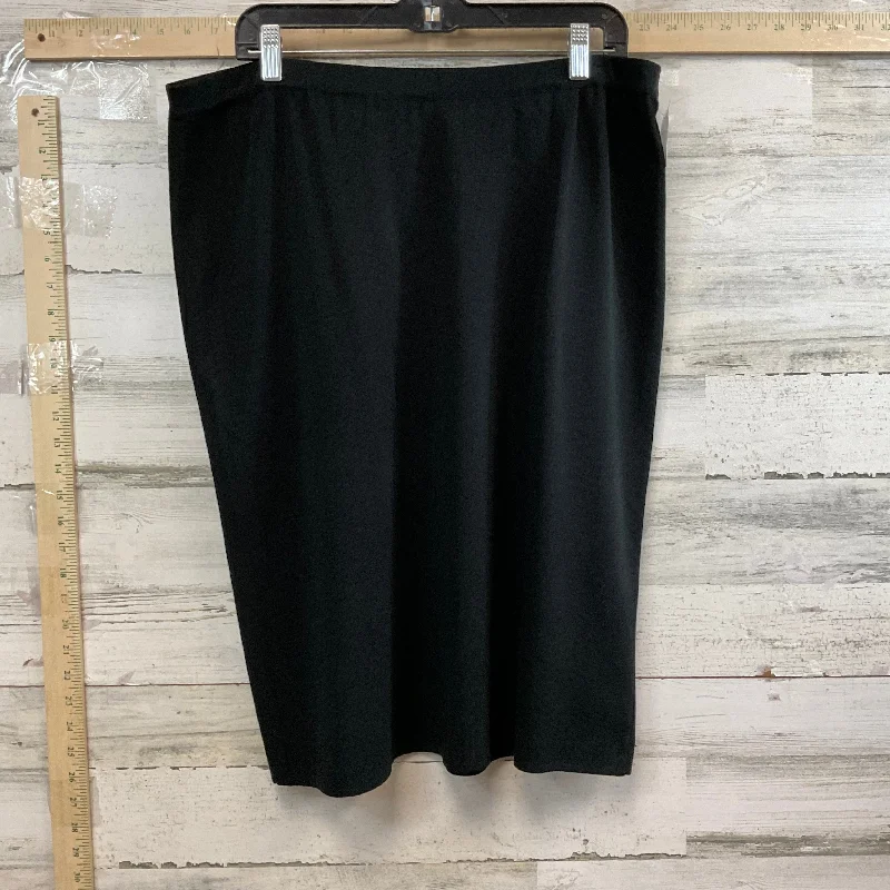 Black Skirt Mini & Short Ming Wang, Size Xl