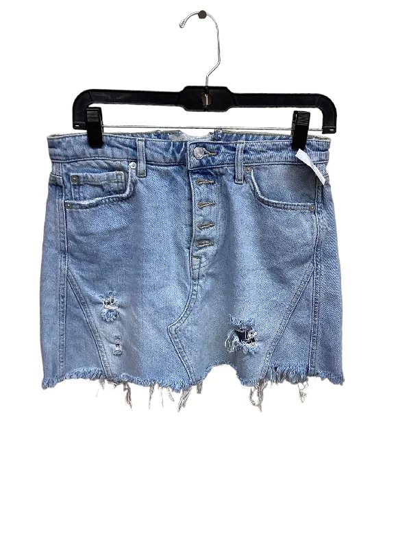 Blue Denim Skirt Mini & Short We The Free, Size 6