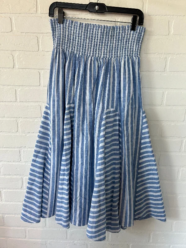 Blue & White Skirt Maxi Farmers Market, Size 14