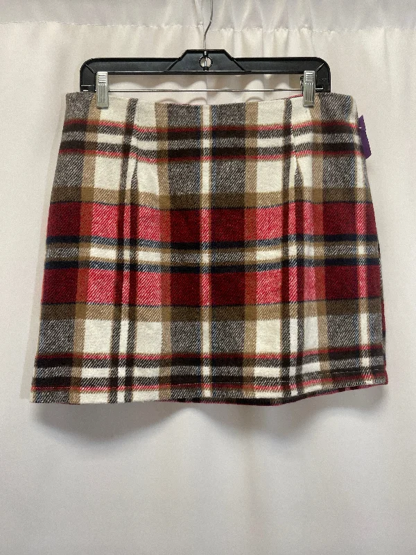 Red Skirt Mini & Short Clothes Mentor, Size L